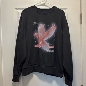 Black Graphic Sweater